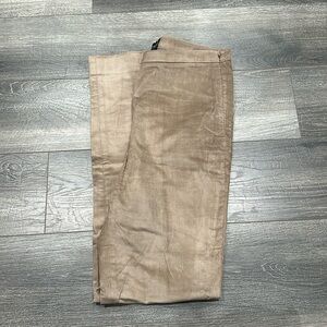 Beige women’s straight cut work casual pants